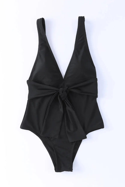 Plunge Wide Strap One-Piece Swimwear - Stella Mount