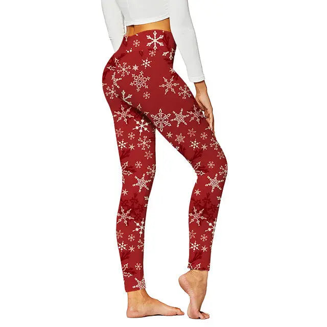 Christmas Pattern Yoga Pants Digital Printed CJ Dropshipping