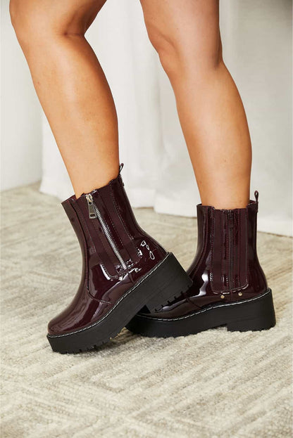 Forever Link Side Zip Platform Boots Trendsi