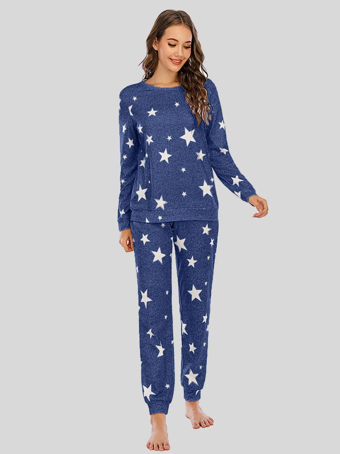 Star Top and Pants Lounge Set Trendsi