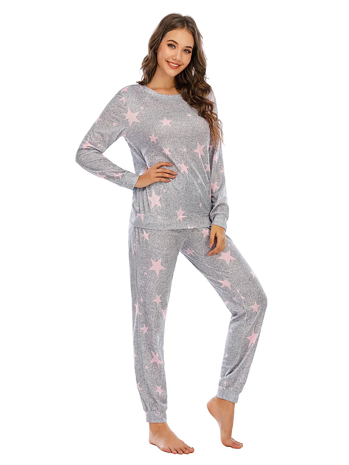 Star Top and Pants Lounge Set Trendsi