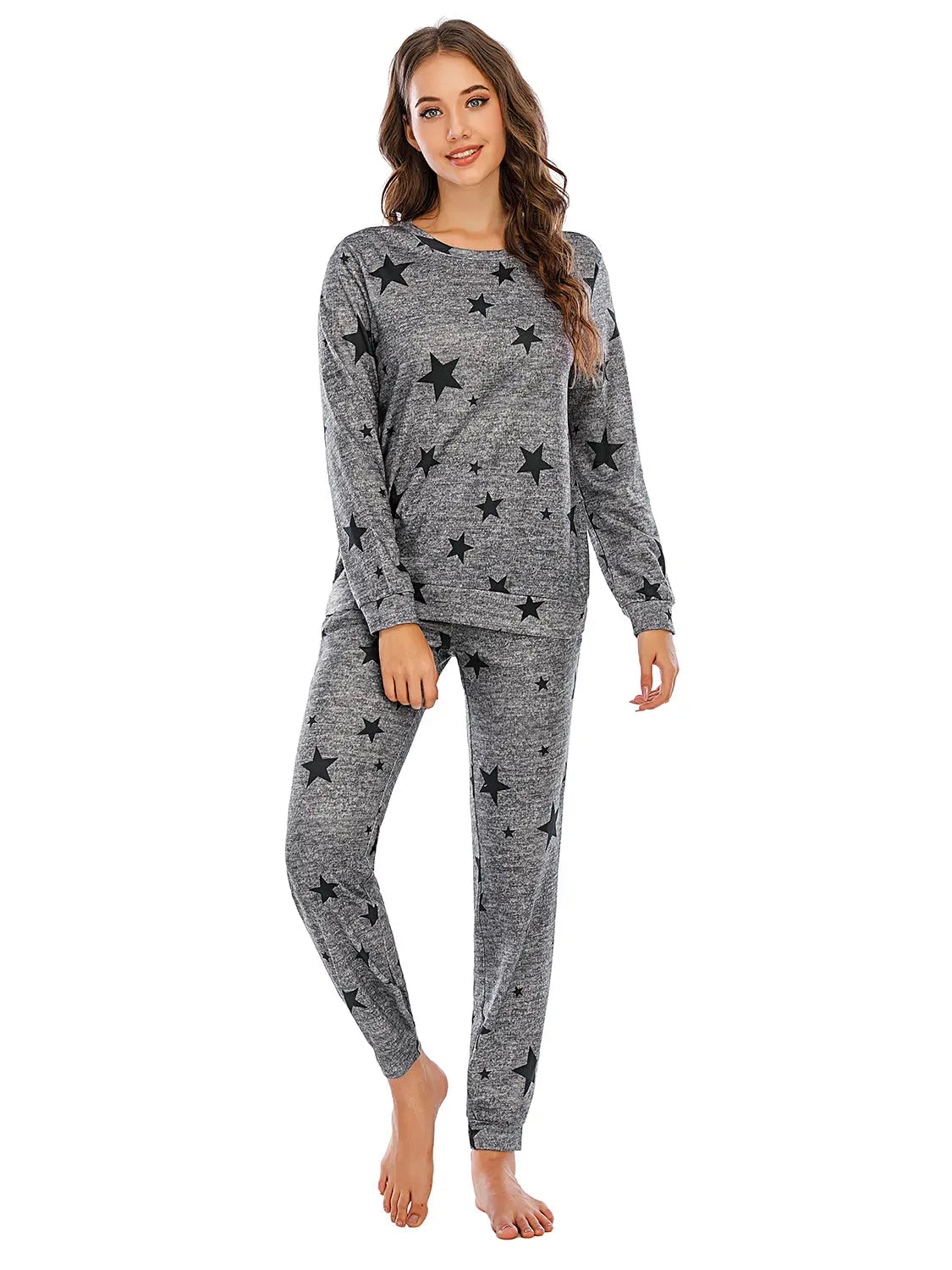 Star Top and Pants Lounge Set Trendsi