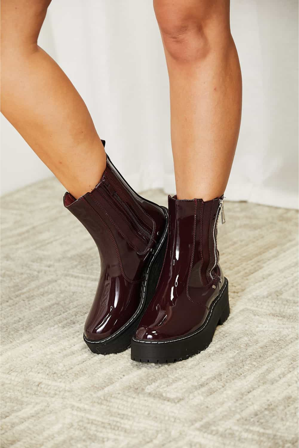 Forever Link Side Zip Platform Boots Trendsi