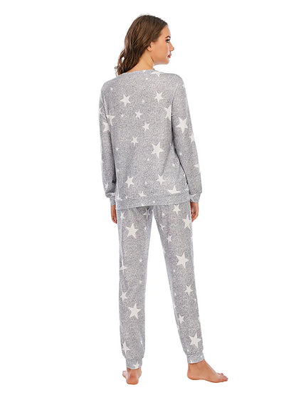 Star Top and Pants Lounge Set Trendsi