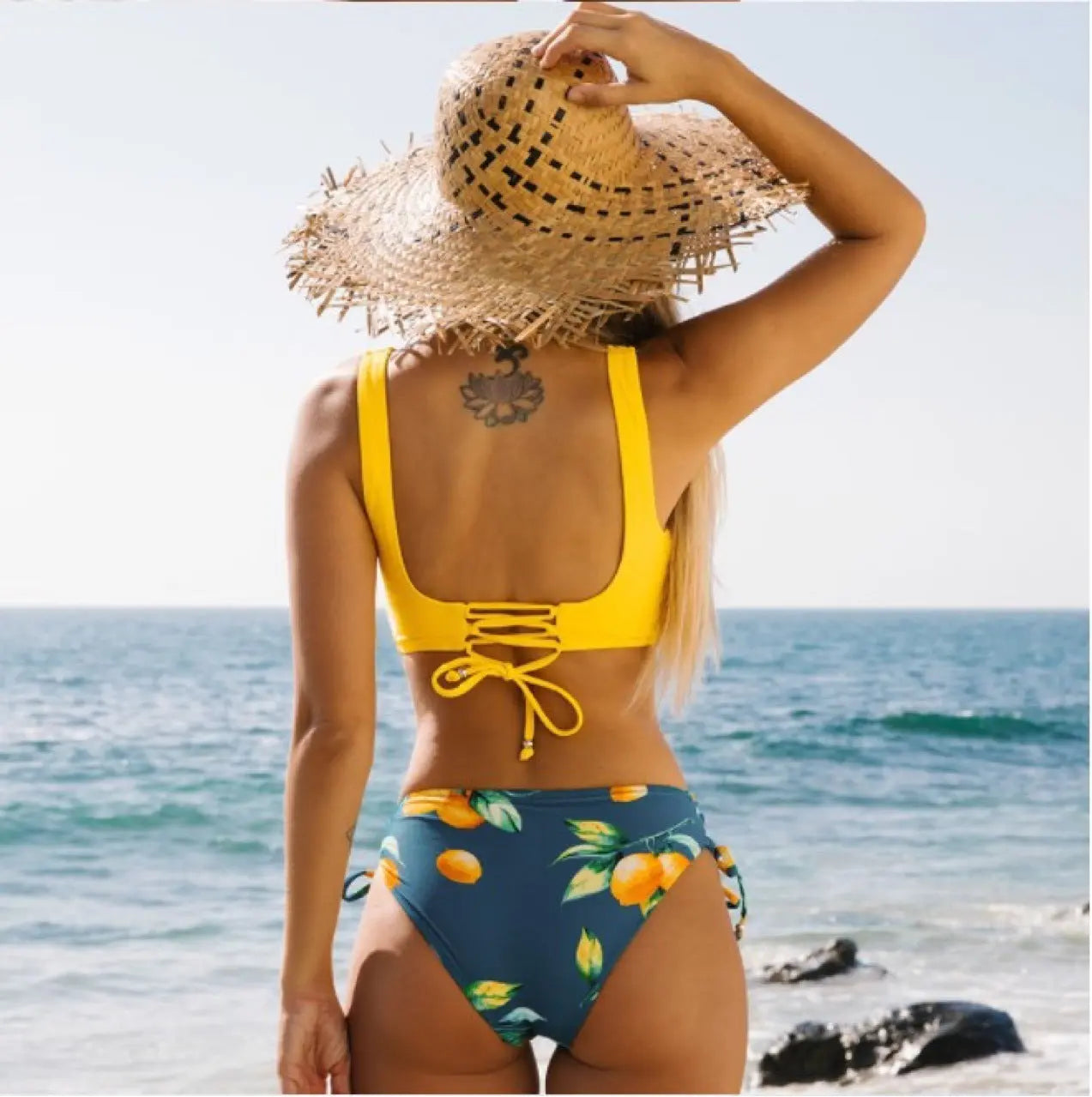 Yellow Bikini Swimsuit For Women CJ Dropshipping