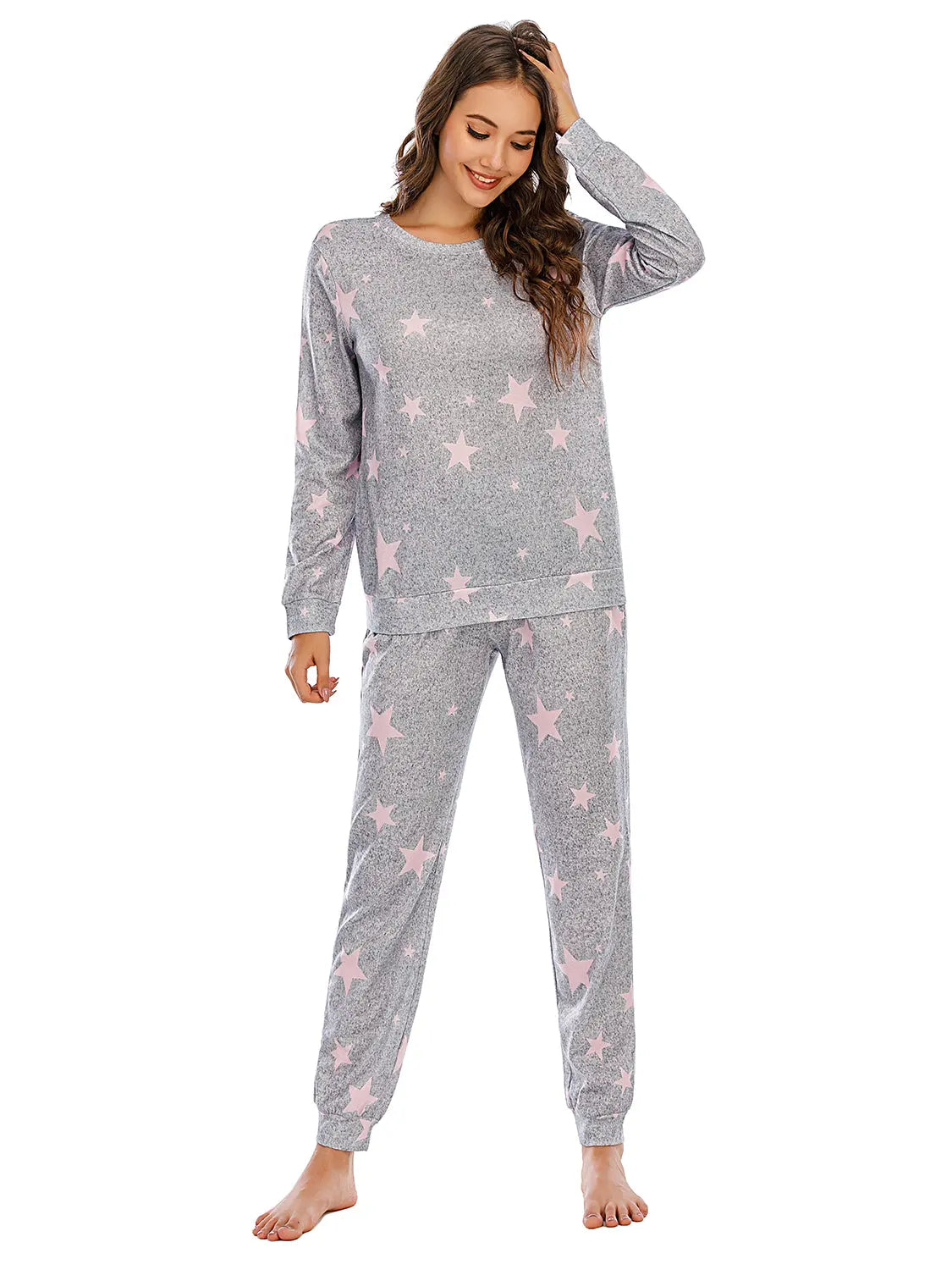 Star Top and Pants Lounge Set Trendsi