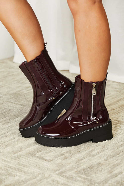 Forever Link Side Zip Platform Boots Trendsi