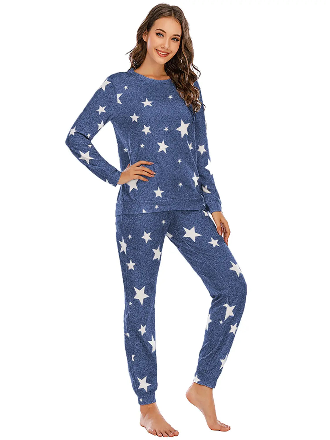 Star Top and Pants Lounge Set Trendsi